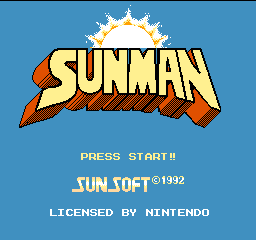 Sunman (Europe) (Proto) Title Screen